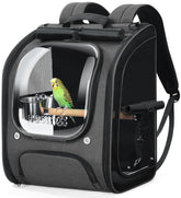 Pecute Mochila para aves con ventana transparente para observar fácilmente.