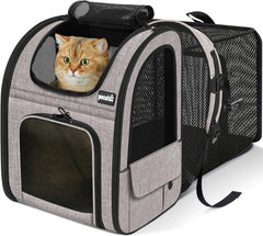 Pecute Mochila Gato Expandible: espacio extra para estirar durante viajes