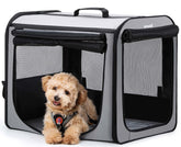 Pecute transportín para perros con medidas 61x45x52 cm para comodidad y movilidad
