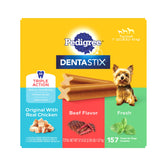 Pedigree Dentastix empaque de variedad para perros pequeños, ideal para rutina diaria de cuidado bucal