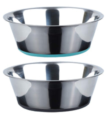 Cuenco Peggy11 de acero inoxidable profundo, estable y duradero para comida y agua.