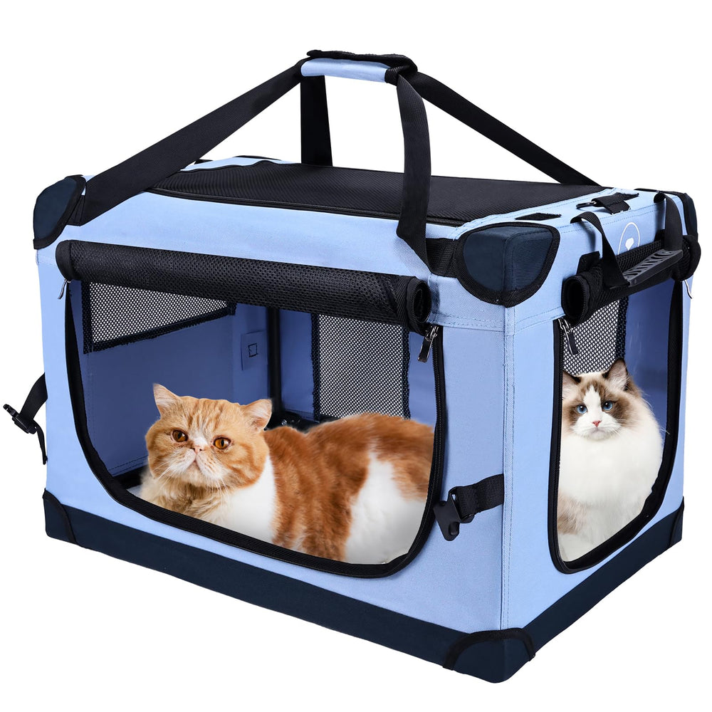 PEGIC: gran portadora para gato en coche, ideal para viajes cómodos.