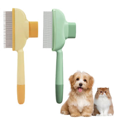 Peine quita pelo para mascotas, dos caras, elimina pelo suelto de gatos y perros