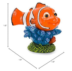 Penn-Plax figura Nemo en acuario compacto para acentos temáticos.