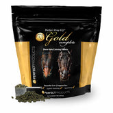 Envase de Perfect Prep EQ Gold Pellets para calma del caballo.