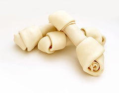 Hueso nudo de res natural, textura resistente para perros activos