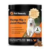 Pet Honesty Hemp Hip & Joint: empaque articular para perros, mejora movilidad
