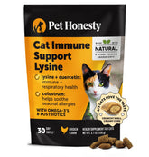 Pet Honesty gatas: apoyo inmunidad con lisina, en botella.