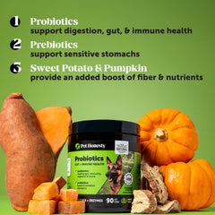 Pet Honesty: masticables de papaya para digestión saludable.