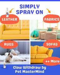 Pet MasterMind Claw Withdraw: gato evitando arañazos