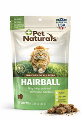 Pet Naturals Hairball Relief: pastillas sabor hígado de pollo para gatos favorecen digestión suave.