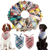 PET SHOW bandanas triangulares plaid para perros, accesorio elegante para cada ocasión.