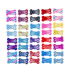 Clips PET SHOW con hueso en lateral, fáciles de usar para el cuidado diario.
