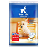 Pañales Pet Soft para perra XXPequeño con ajuste cómodo para la cintura