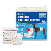 Panales Pet Soft para perro macho mediano en empaque práctico.