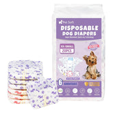 Pañales Pet Soft XXS con diseño mixto para perrito activo y cómodo