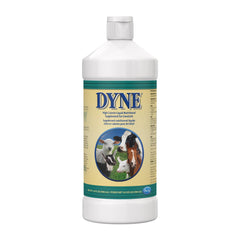 PetAg Dyne, botella de 32 oz, ofrece nutrición calórica para ganado bovino.