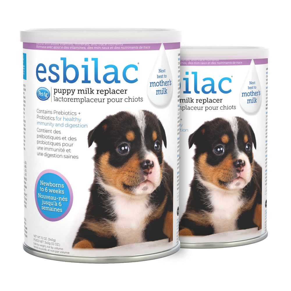 PetAg Esbilac, polvo para cachorros, nutrición cercana a la leche materna.