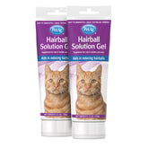 PetAg Hairball Solution Gel, botellas doble-paquete para gatos, ayuda a prevenir bolas de pelo.