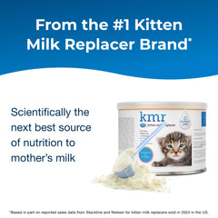 PetAg KMR fórmula para gatitos 0–6 semanas, textura cercana a leche materna