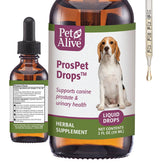 PetAlive ProsPet Drops: botella de 59 ml para apoyar próstata y tracto urinario en perros