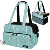 PetAmi cartera para perros pequeños, vista frontal, ideal para viajar con comodidad.