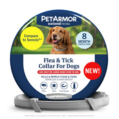 PetArmor Extend collar para perros grandes ofrece protección prolongada contra pulgas y garrapatas.