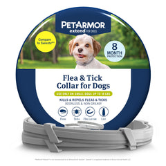 Collar PetArmor Extend para perro pequeño protege contra pulgas y garrapatas.