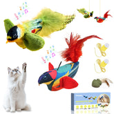 Petayouj pajarito realista con chirrido, ideal para juego interactivo.