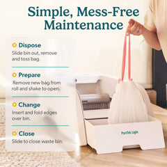 PetCove: control de olores con bolsas de carbón para áreas limpias.