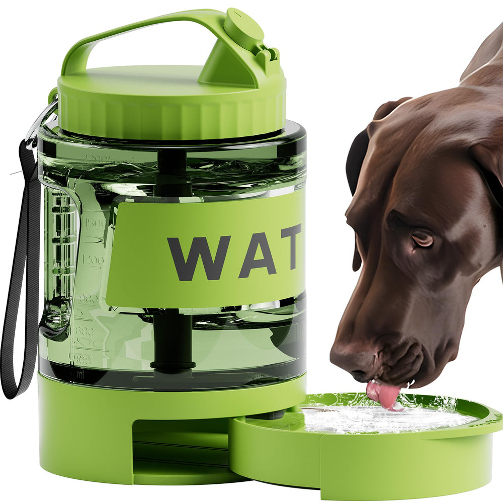 PETDOTT dispensador de agua para perros 77oz en exterior con gran capacidad para paseos.