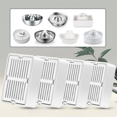 Paquete Petilog con 8 filtros de carbón y 2 espumas para filtración.