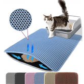 Petinstinct Alfombra para arena Gato XL azul: captura arena de las patas y mantiene el suelo limpio.