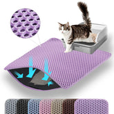 Petinstinct Alfombra XXL para arenero, vista frontal, protege el piso y facilita limpieza