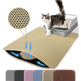 Petinstinct: alfombrilla XL 30x22 con doble panal para atrapar la arena.