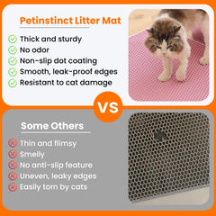 Almohadilla rosa Petinstinct, doble capa drenante, protege el piso de orina.
