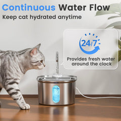 Petinstinct bomba silenciosa con luz azul para controlar el nivel de agua.