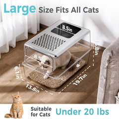 Petinstinct tapa de caja de arena ayuda a contener olores en interiores.