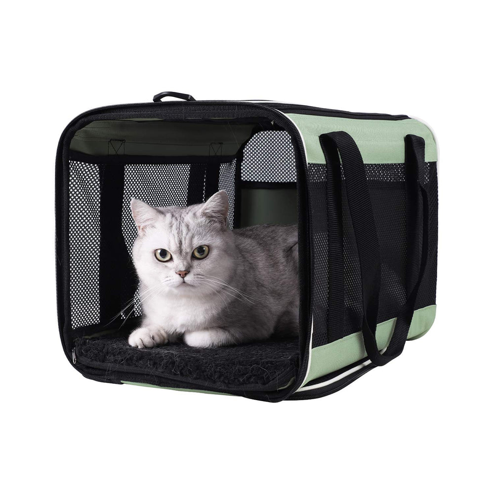 Petisfam portador con entrada superior para gatos grandes, fácil acceso.