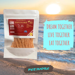 PETIVORE Snack de pescado real para mascotas pequeñas