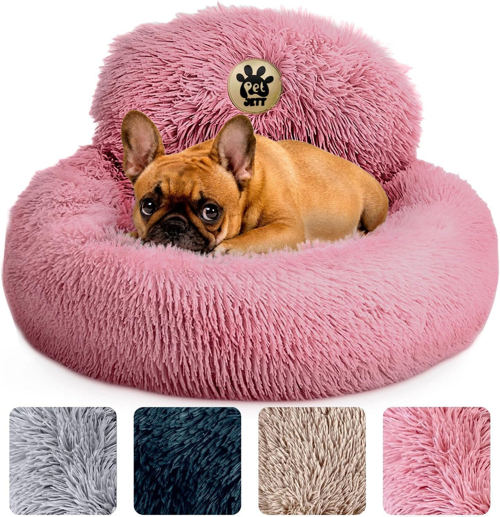 PetJett Cama Calma Rosa 23pulgadas: confort suave para perros pequeños.