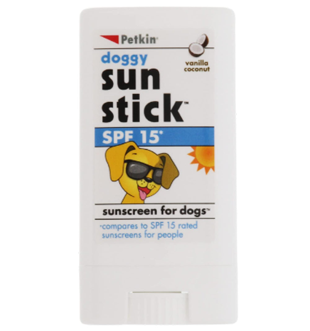 Petkin Sunstick para perros, aplicación rápida en vainilla coco, protección solar