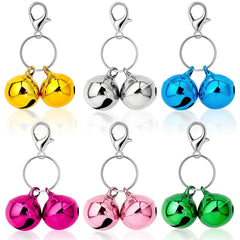Campanas PETKNOWS para collar, conjunto de 6 colores brillantes, ideal para distinguir a tu mascota.