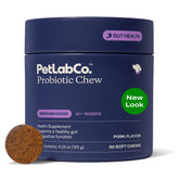 PetLab Co Probióticos para perros, frente del empaque, apoyo digestivo diario.