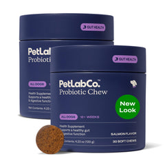 PetLab Co Probiotics para perros sabor salmón, empaque 2x30, apoyo digestivo