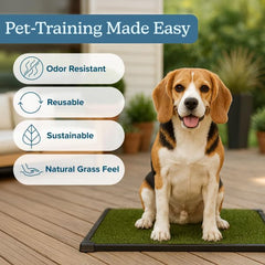 PETMAKER césped artificial para entrenamiento de cachorros, útil en apartamentos