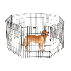 PetMaker corral de juego con paneles 24x30; área amplia para mascotas pequeñas.