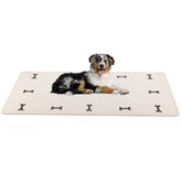 PETMAKER mat perro 55x28 para alimento y agua, protege el suelo de derrames