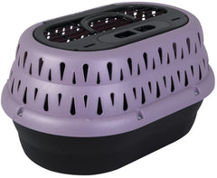 Petmate jaula transporte gatos carga superior 19 pulgadas purpura para viajar cómodo