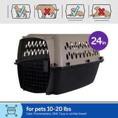 Petmate Vari Dog Kennel cierre facil de apertura para uso diario.
